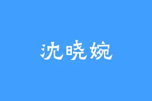 沈晓婉
