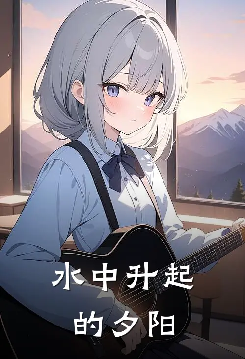 水中升起的夕阳