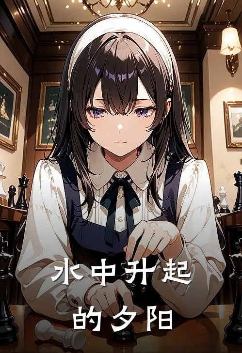 水中升起的夕阳