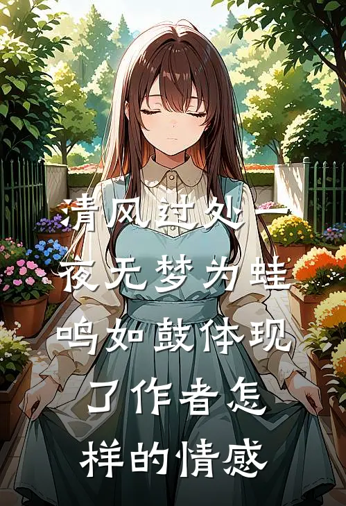 清风过处一夜无梦为蛙鸣如鼓体现了作者怎样的情感