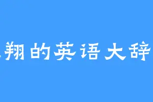 飞翔的英语大辞典