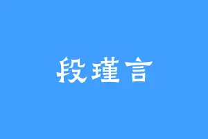 段瑾言