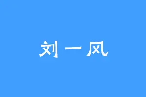 刘一风
