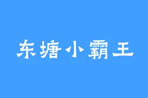 东塘小霸王