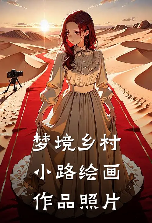 梦境乡村小路绘画作品照片