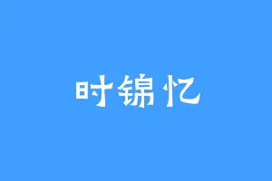 时锦忆