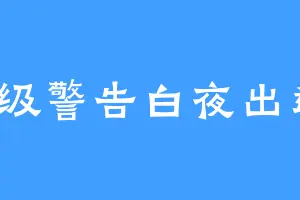 3级警告白夜出逃