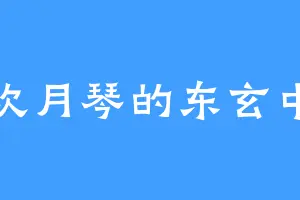 喜欢月琴的东玄中土
