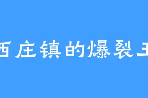 西庄镇的爆裂王