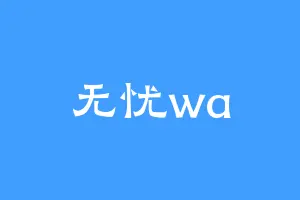 无忧wa