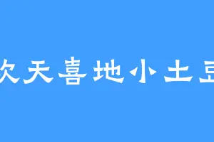 欢天喜地小土豆