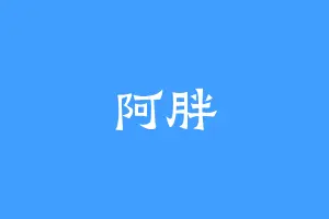 阿胖