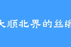 大顺北界的丝缎