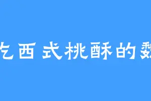 爱吃西式桃酥的魏叶