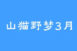 山猫野梦3月