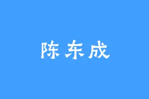 陈东成