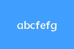 abcfefg