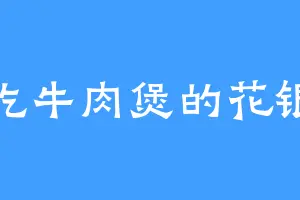 爱吃牛肉煲的花银子