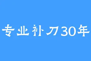 专业补刀30年