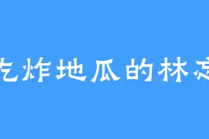 爱吃炸地瓜的林忘忧